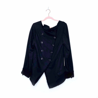 rundholz deconstructed sweatshirt jacket - size large