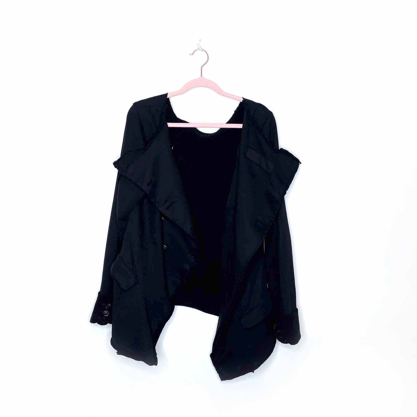 rundholz deconstructed sweatshirt jacket - size large