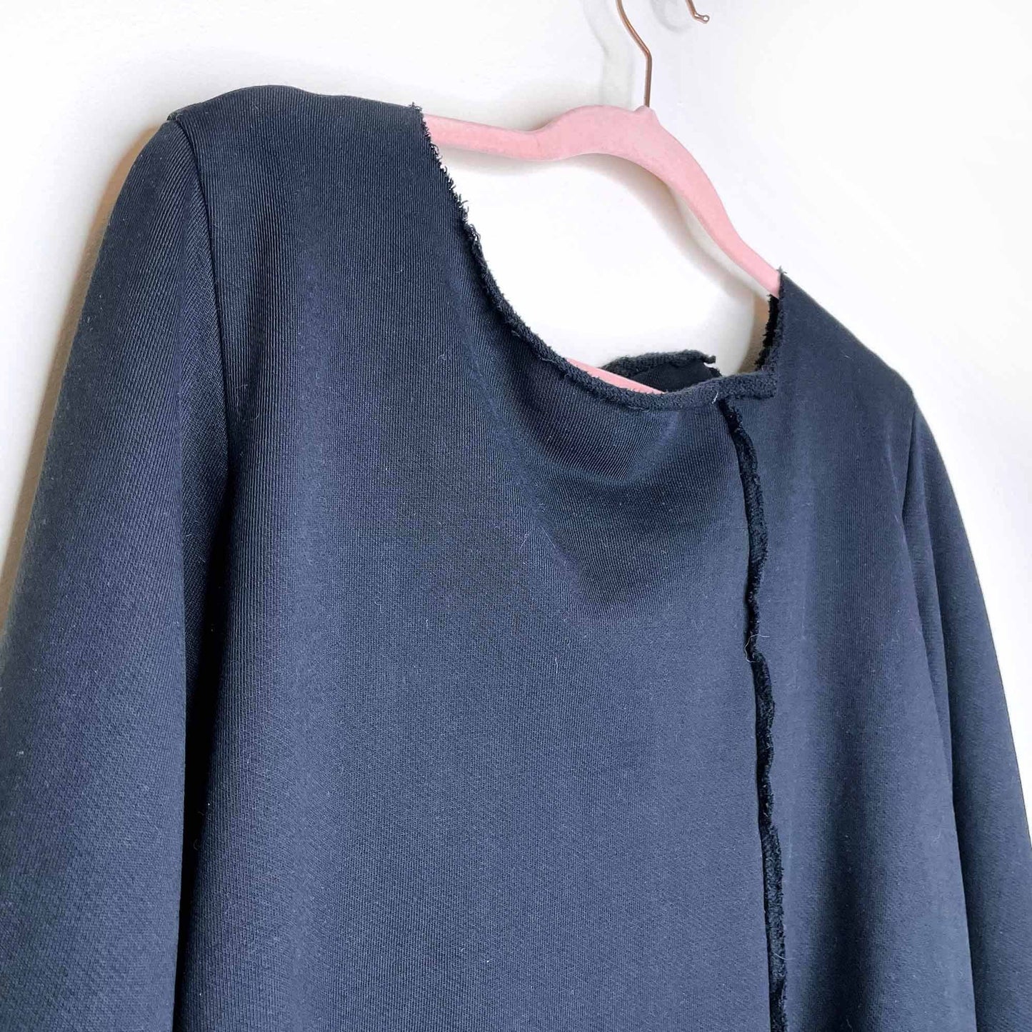 rundholz deconstructed sweatshirt jacket - size large