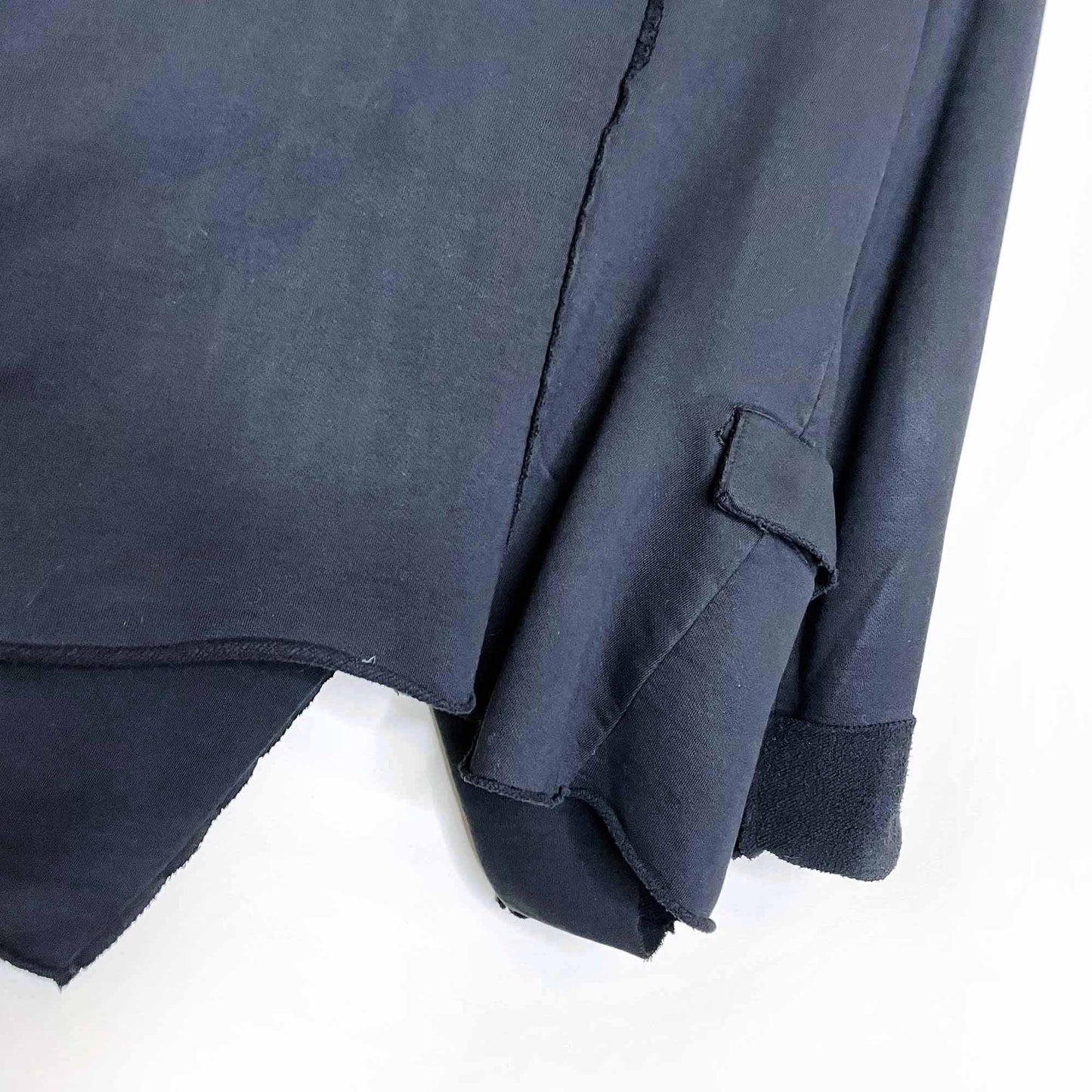 rundholz deconstructed sweatshirt jacket - size large