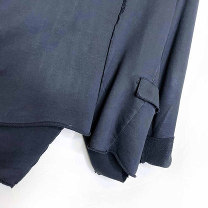 rundholz deconstructed sweatshirt jacket - size large