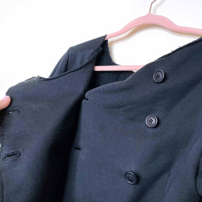 rundholz deconstructed sweatshirt jacket - size large