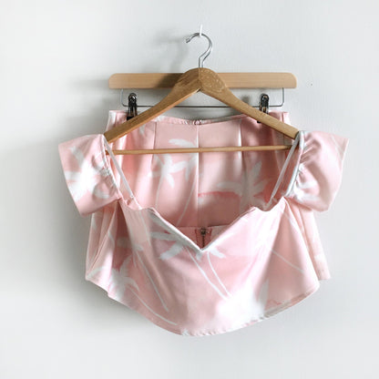 Sabo Skirt Pink Palm Tree Set - size Small