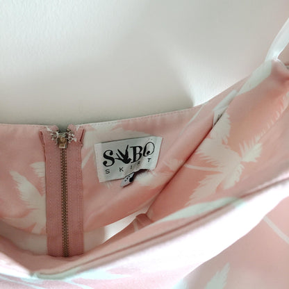 Sabo Skirt Pink Palm Tree Set - size Small