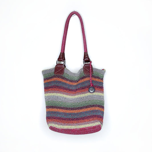 the sak crochet boho tote bag