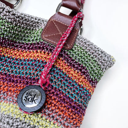 the sak crochet boho tote bag