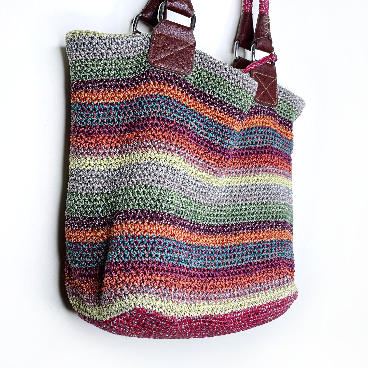 the sak crochet boho tote bag