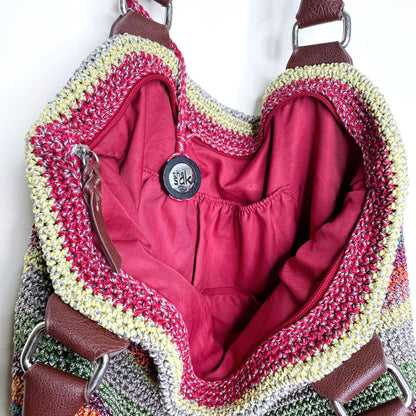 the sak crochet boho tote bag