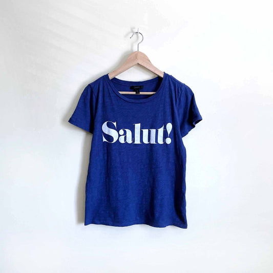 J Crew cotton salut tee - size Small