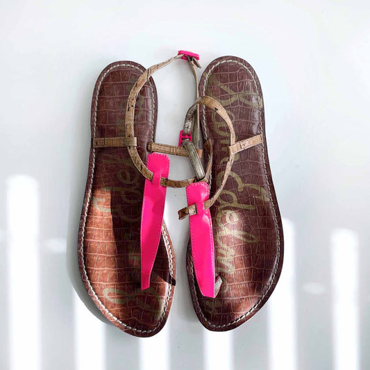 sam edelman gigi flat thong sandals - size 9.5