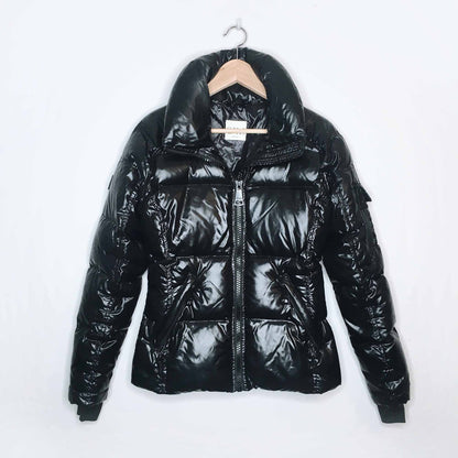 SAM. black freestyle down puffer jacket - size Small