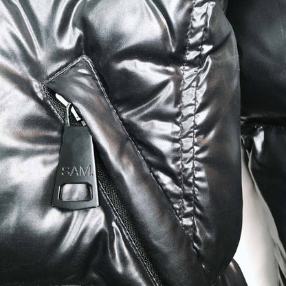 SAM. black freestyle down puffer jacket - size Small