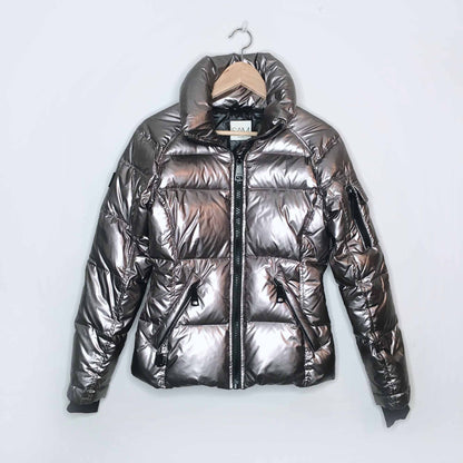 SAM. gunmetal freestyle down puffer jacket - size xs