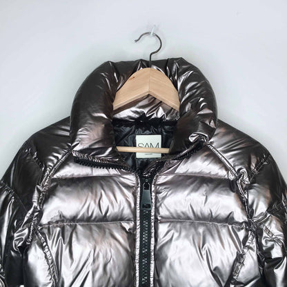 SAM. gunmetal freestyle down puffer jacket - size xs