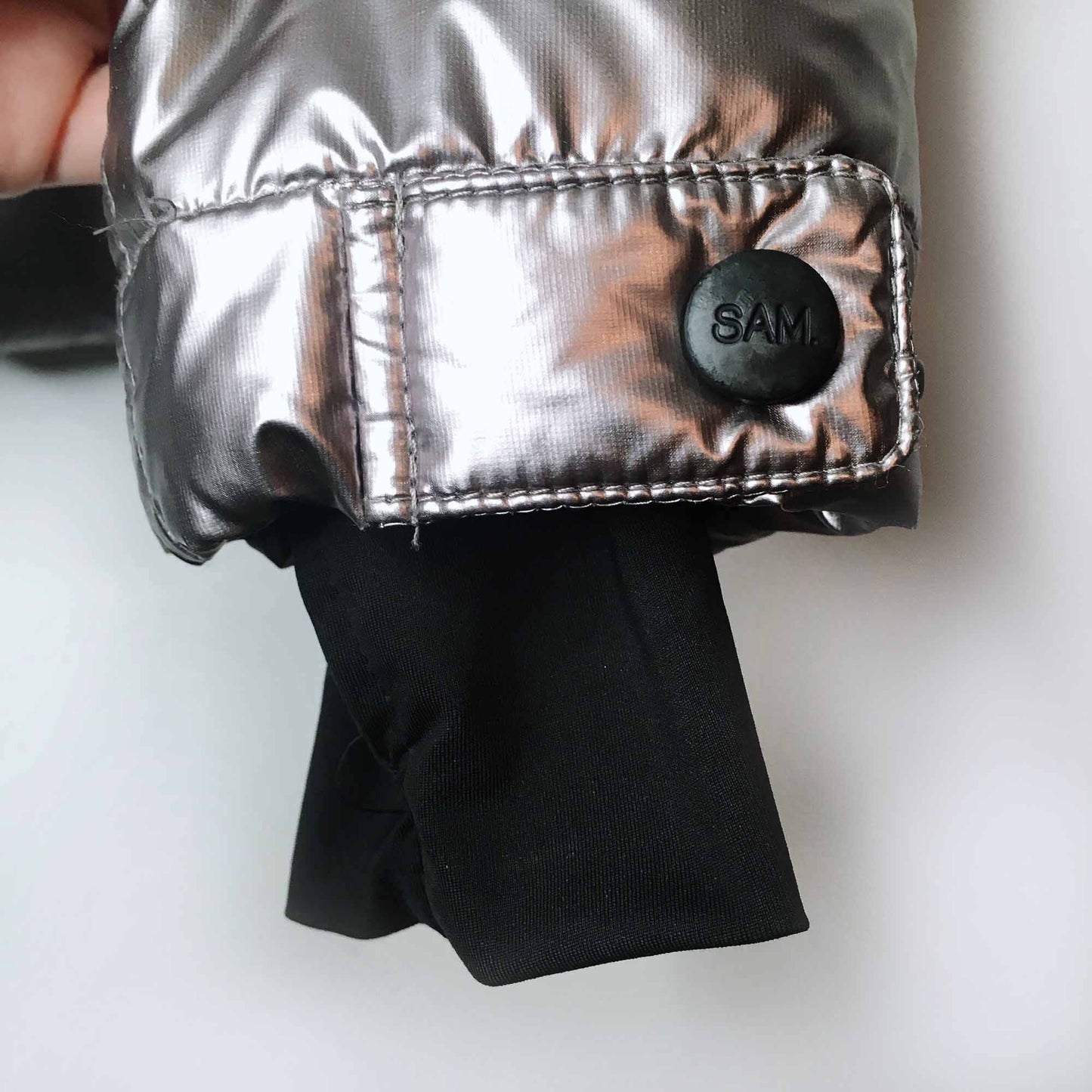 SAM. gunmetal freestyle down puffer jacket - size xs