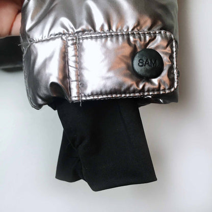 SAM. gunmetal freestyle down puffer jacket - size xs