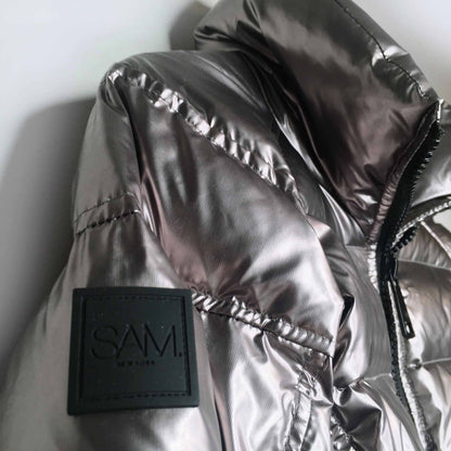 SAM. gunmetal freestyle down puffer jacket - size xs