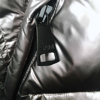 SAM. gunmetal freestyle down puffer jacket - size xs