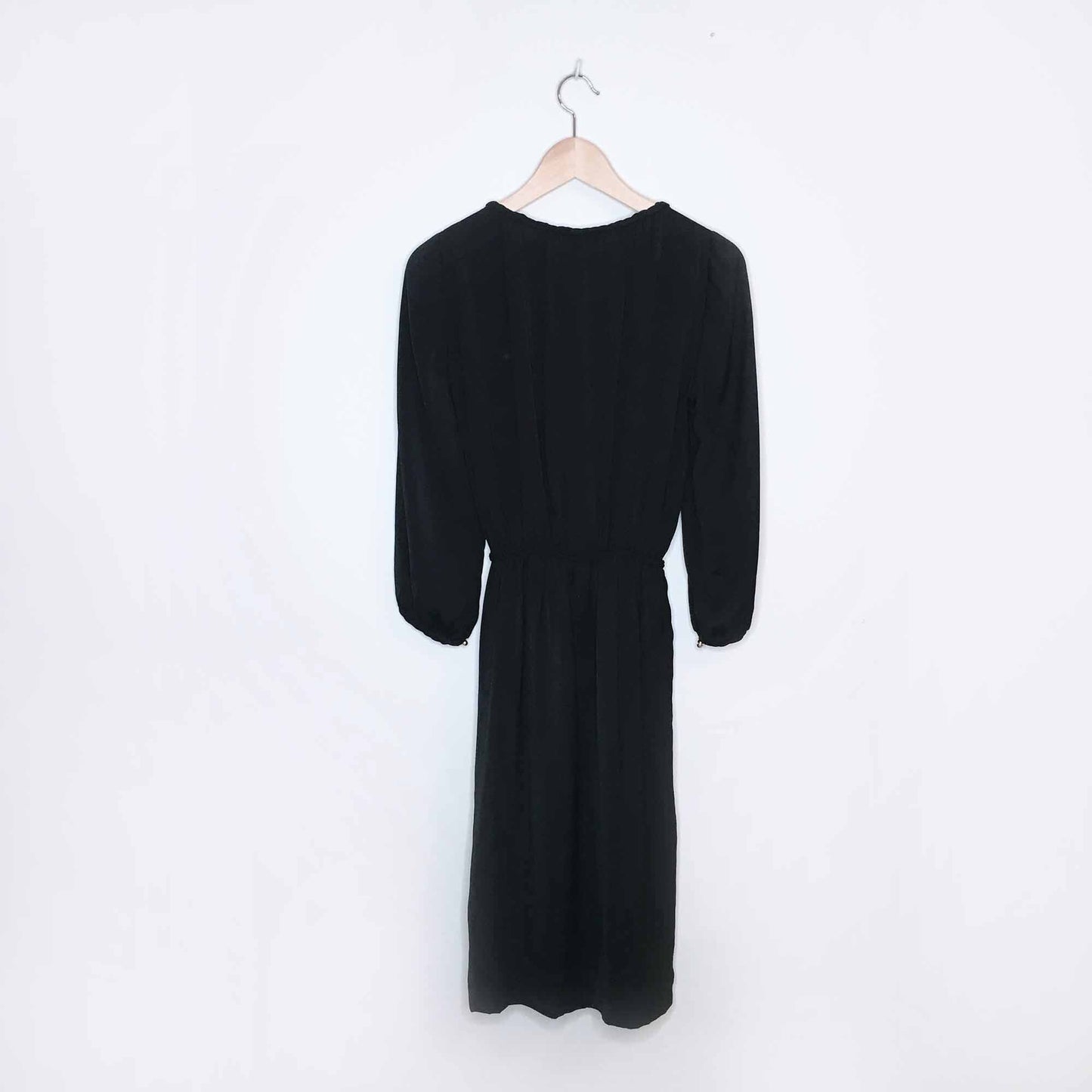 Sandro Paris silk painters dress with braided trim - size 2