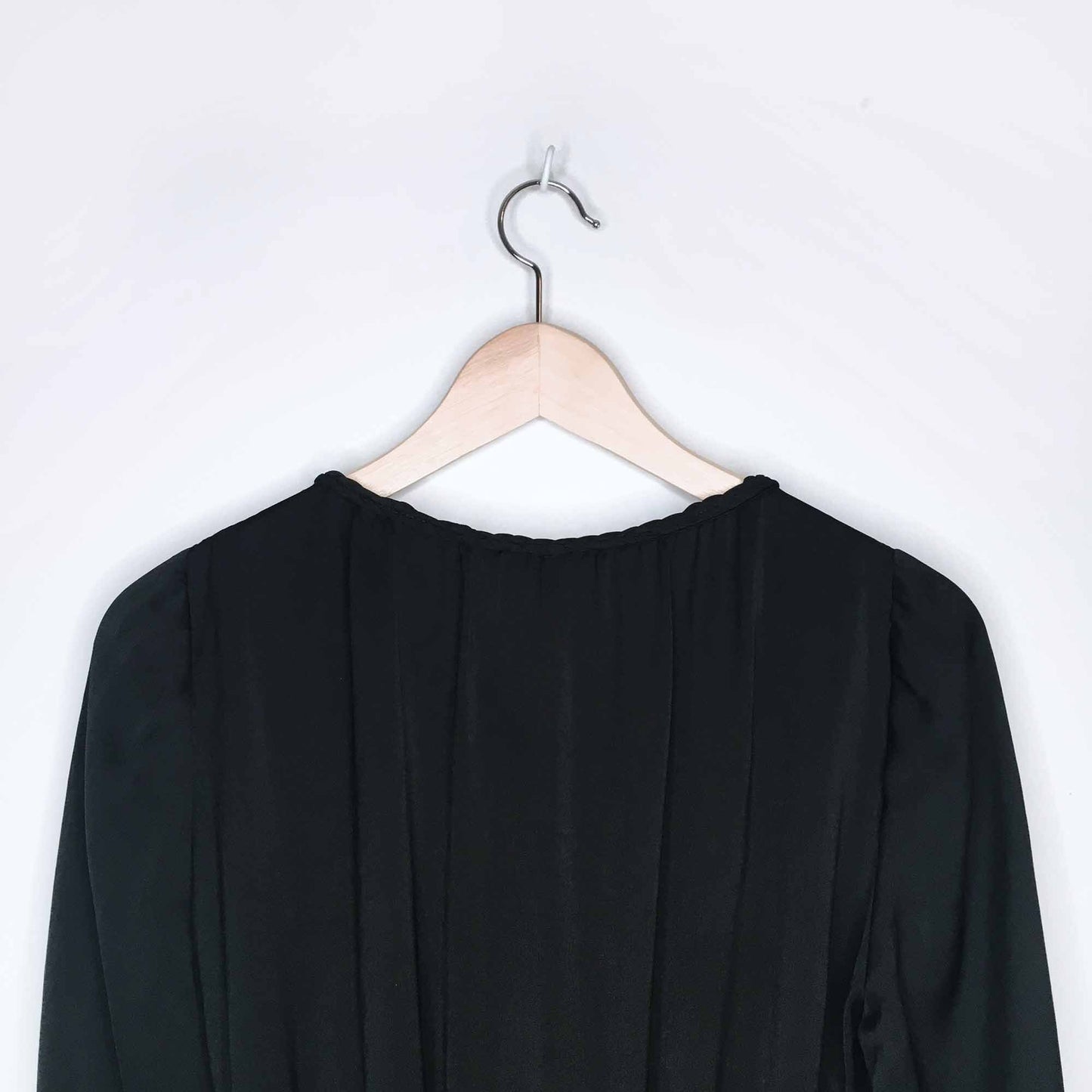 Sandro Paris silk painters dress with braided trim - size 2