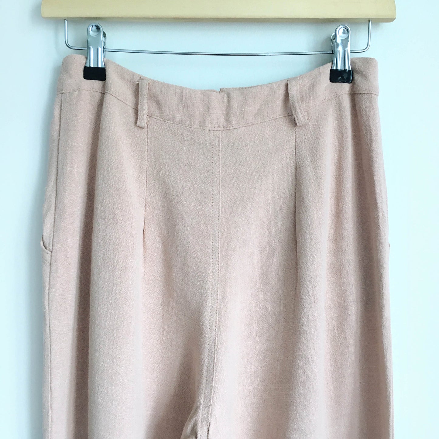 NWT Sans Souci high waist button pleat front pant - size Small