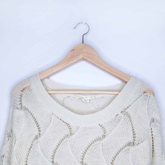 staring at stars loose wavy knit sweater - size medium
