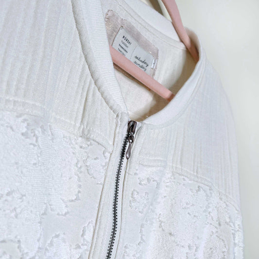 saturday sunday scenic route gauzy cotton jacket - size small