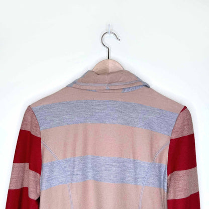 saturday sunday striped jersey blazer - size small