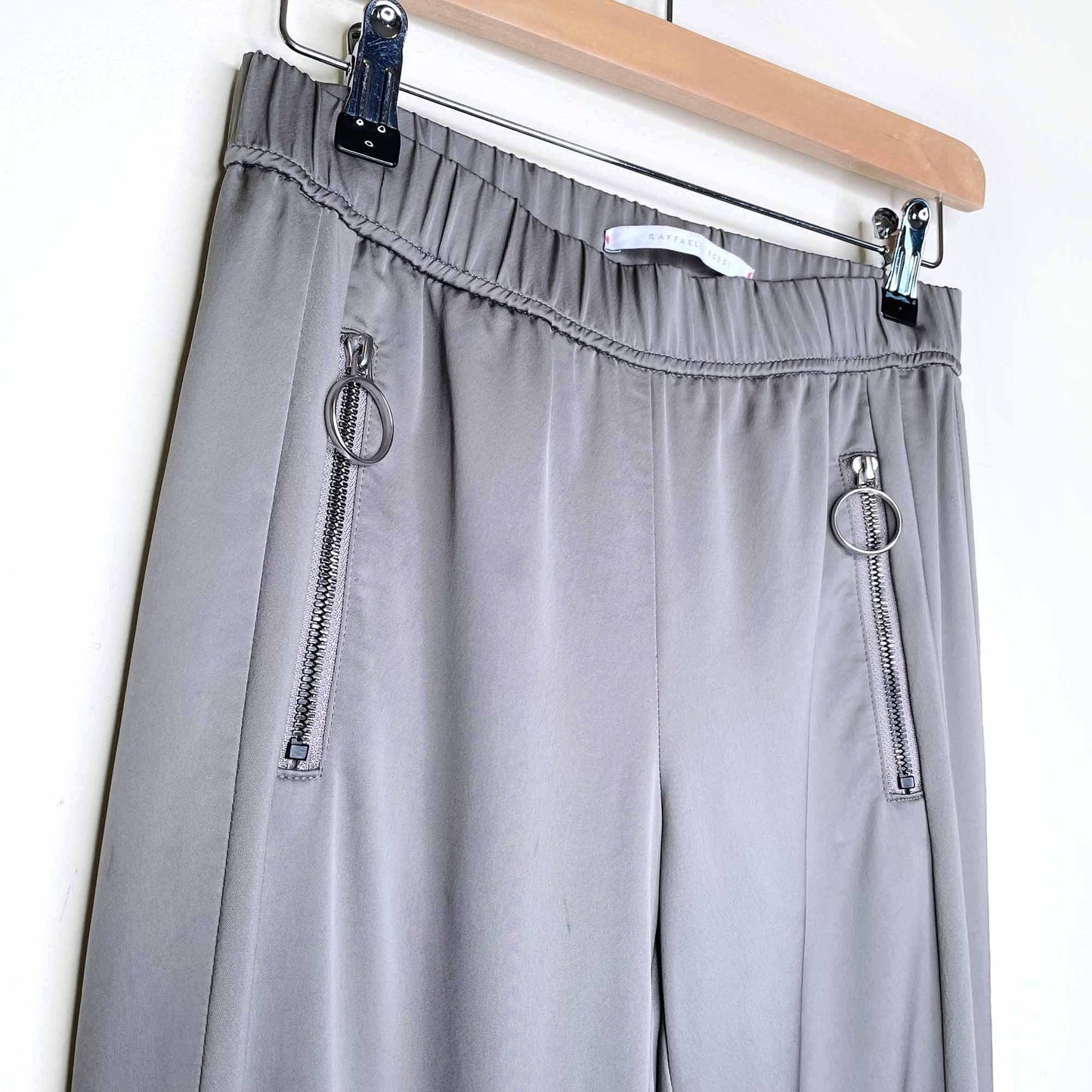 raffaello rossi satin joggers - size xs/sm