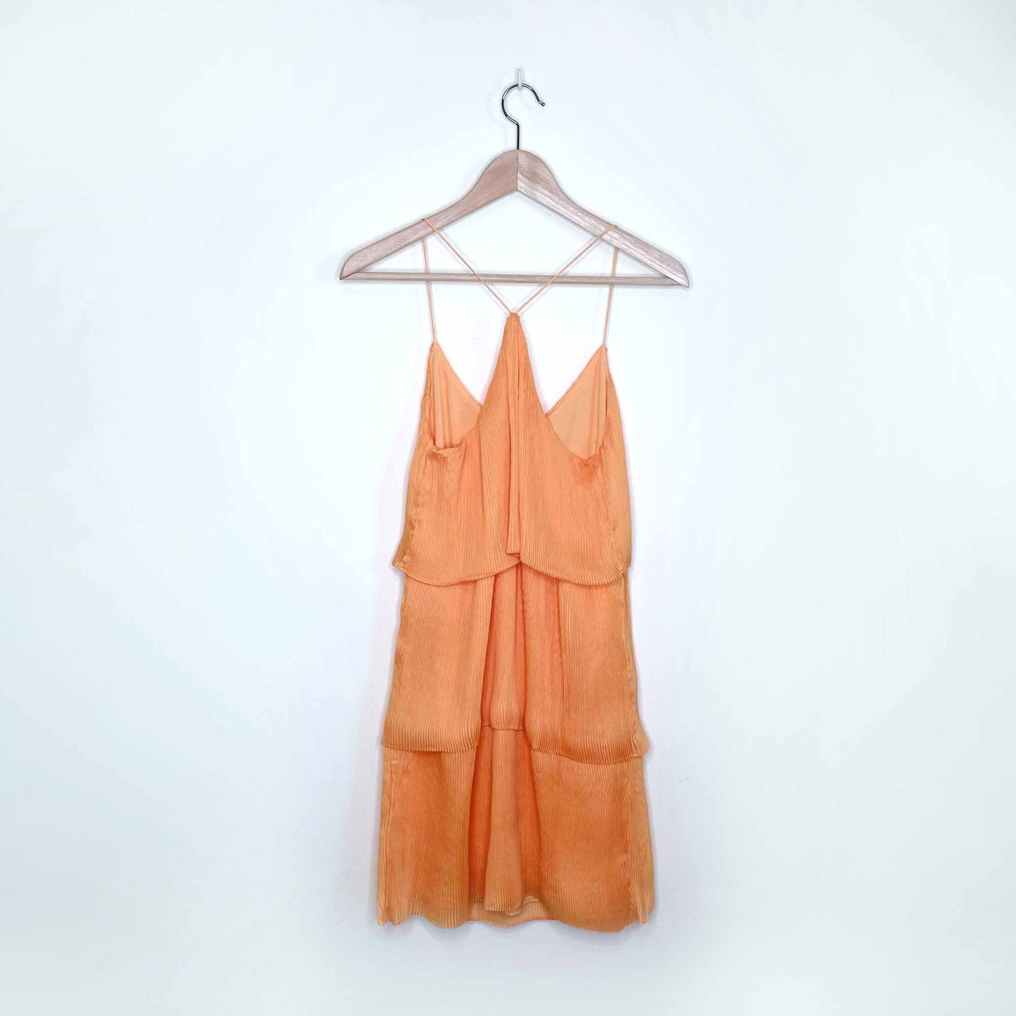 NWT Saylor Say-Luela tiered mini dress in mustard - size Small