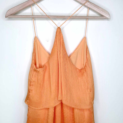 NWT Saylor Say-Luela tiered mini dress in mustard - size Small