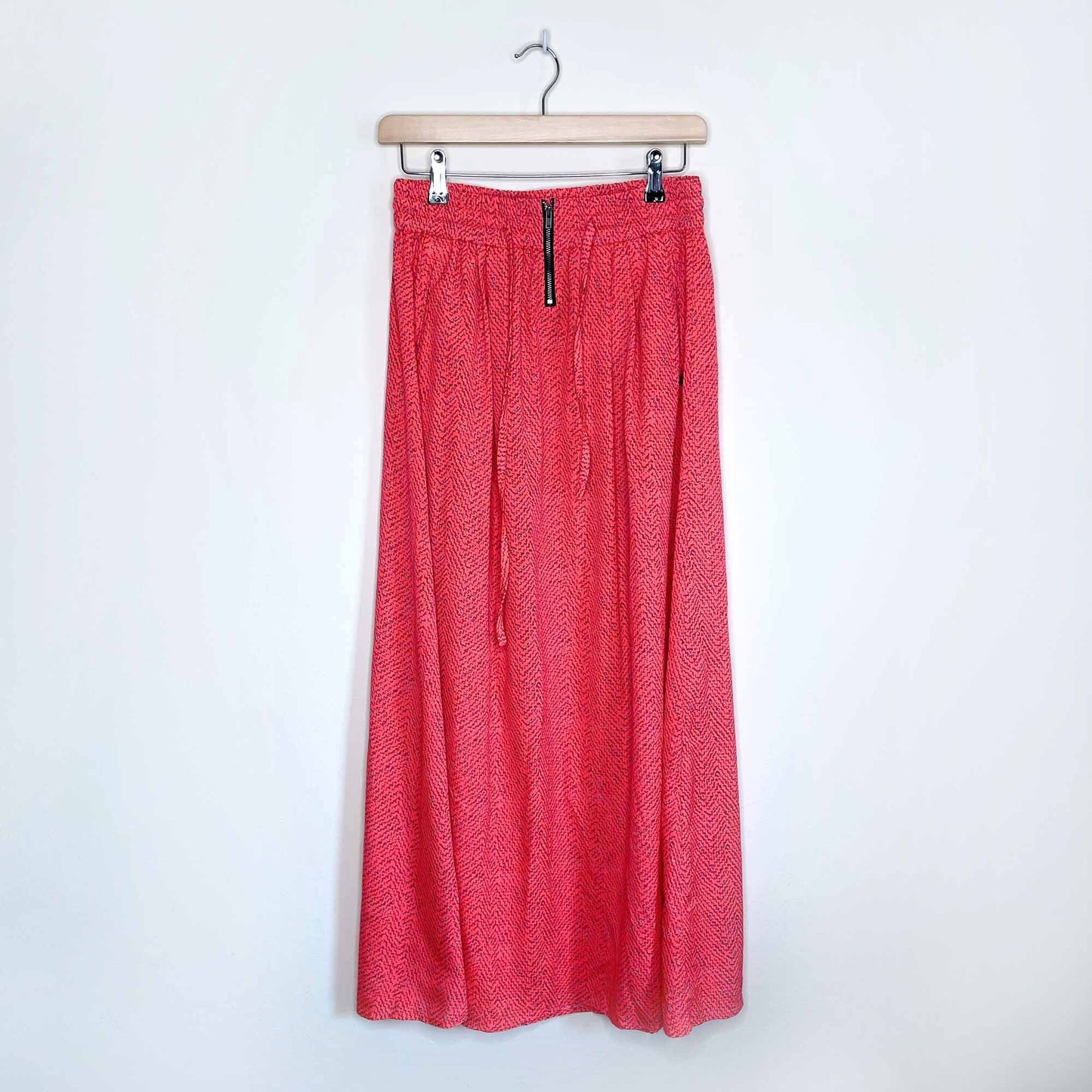 Scotch &amp; Soda pink zipper high rise midi skirt - size 1/2