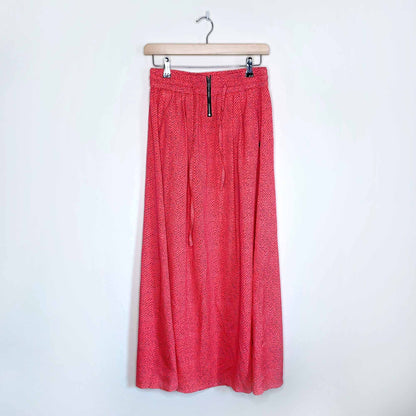 Scotch &amp; Soda pink zipper high rise midi skirt - size 1/2