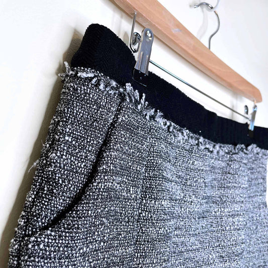 scotch & soda metallic tweed mini skirt - size 2