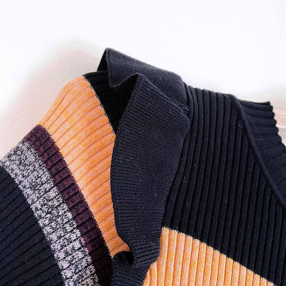 nwt scotch & soda rib long sleeve ruffle shoulder dress - size Small