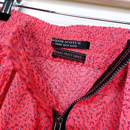 Scotch &amp; Soda pink zipper high rise midi skirt - size 1/2