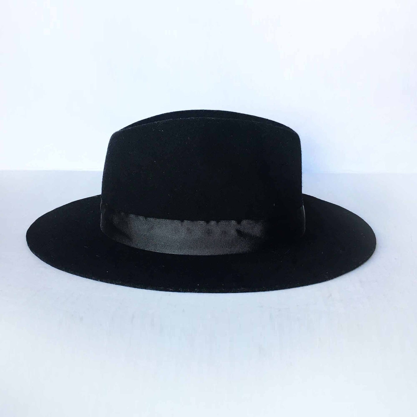Scotch & Soda unisex black wool felt boston fedora hat - OS