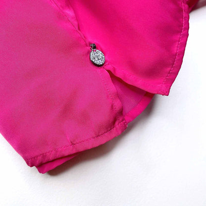 scotch & soda pink satin racerback layered tank - size 1