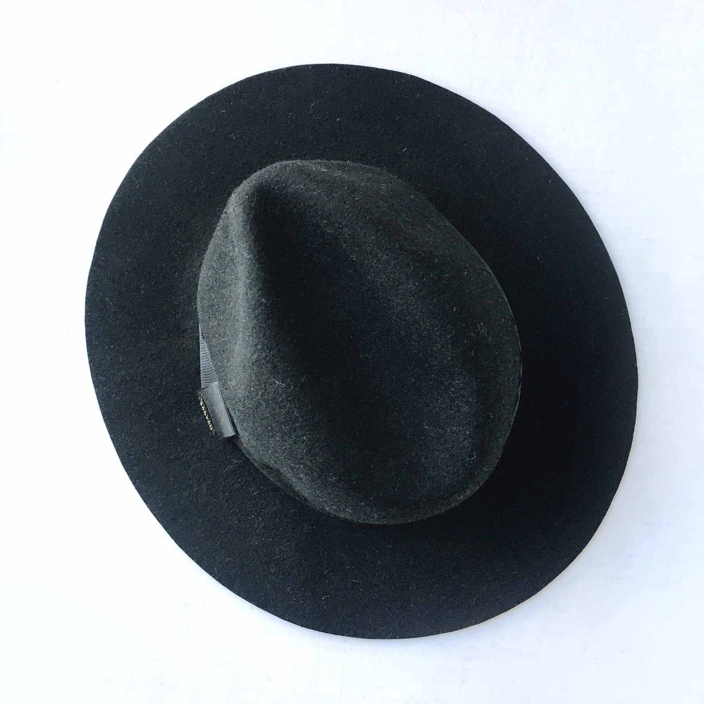 Scotch & Soda unisex black wool felt boston fedora hat - OS