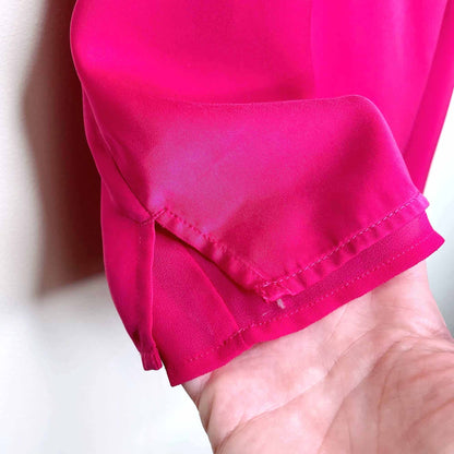 scotch & soda pink satin racerback layered tank - size 1