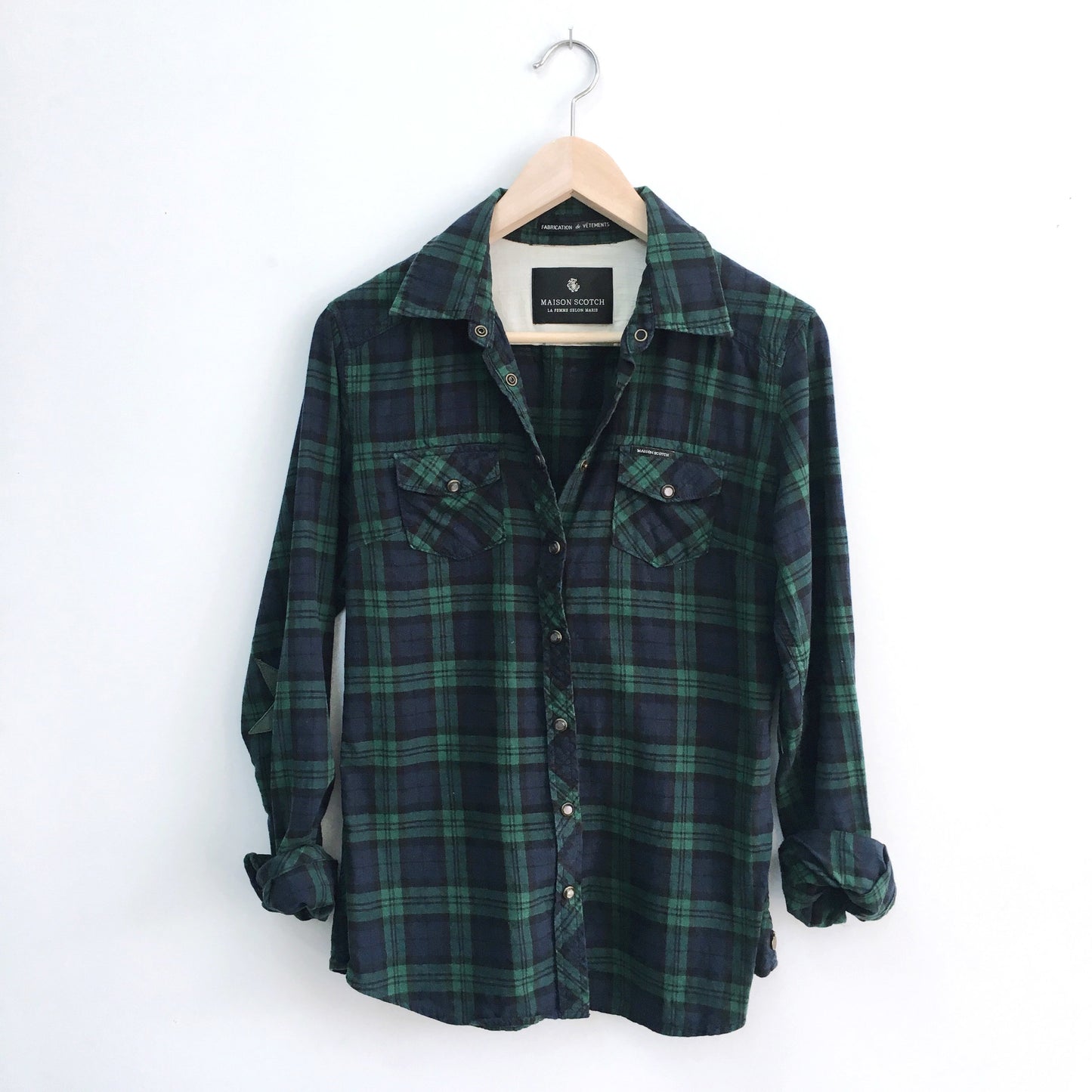 Maison Scotch Flannel with elbow patch - size 2