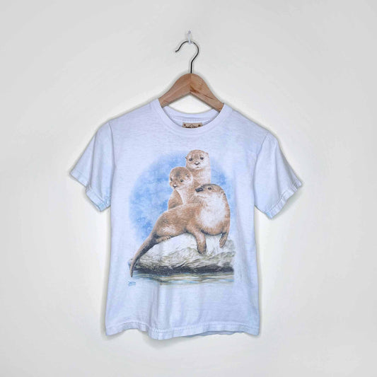 vintage the mountain kids seal tee - size medium