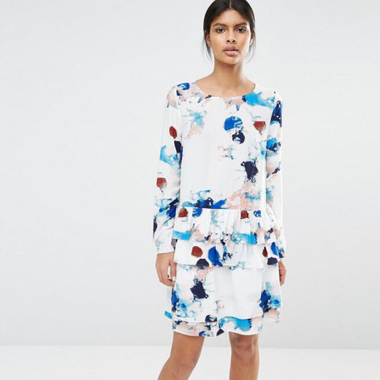 Selected FEMME Jasmin Peplum Top - size 36