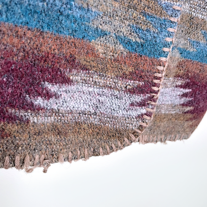 vintage serape navajo style blanket jacket - size 7/8