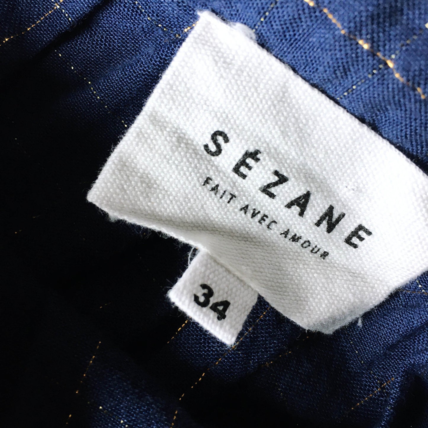 sézane button back romantic blouse - size 34
