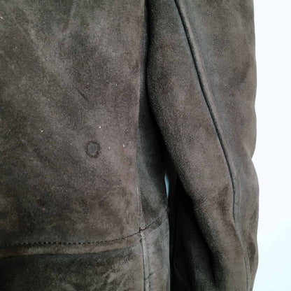 Long sheepskin jacket with fur collar - size Medium