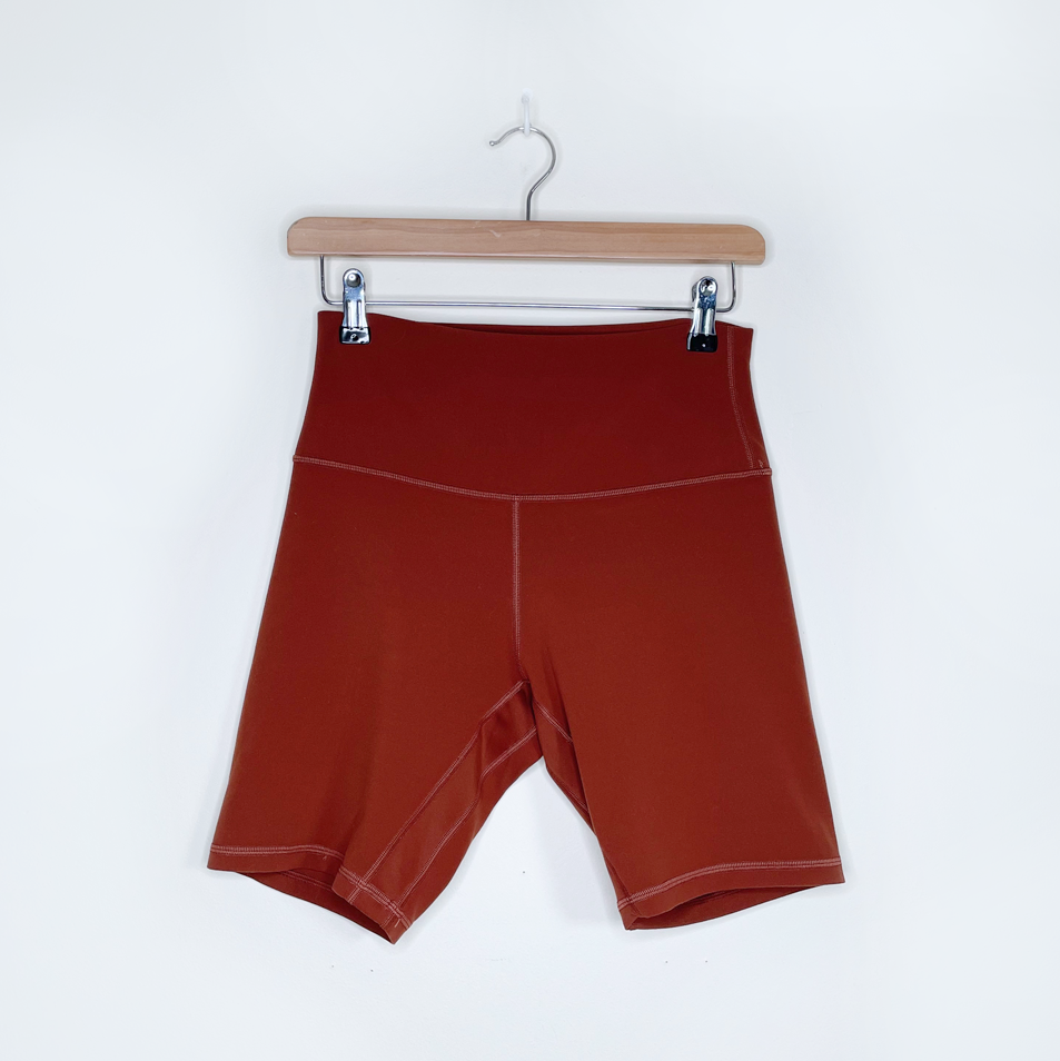 lululemon 2021 dark terracotta align shorts 8 - size 8