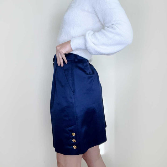 vintage escada high rise pleated shorts - size 36