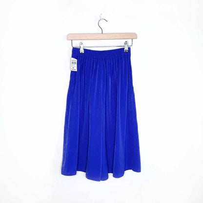 nwt deadstock vintage 'tilley silk' high rise pleated shorts - size xs