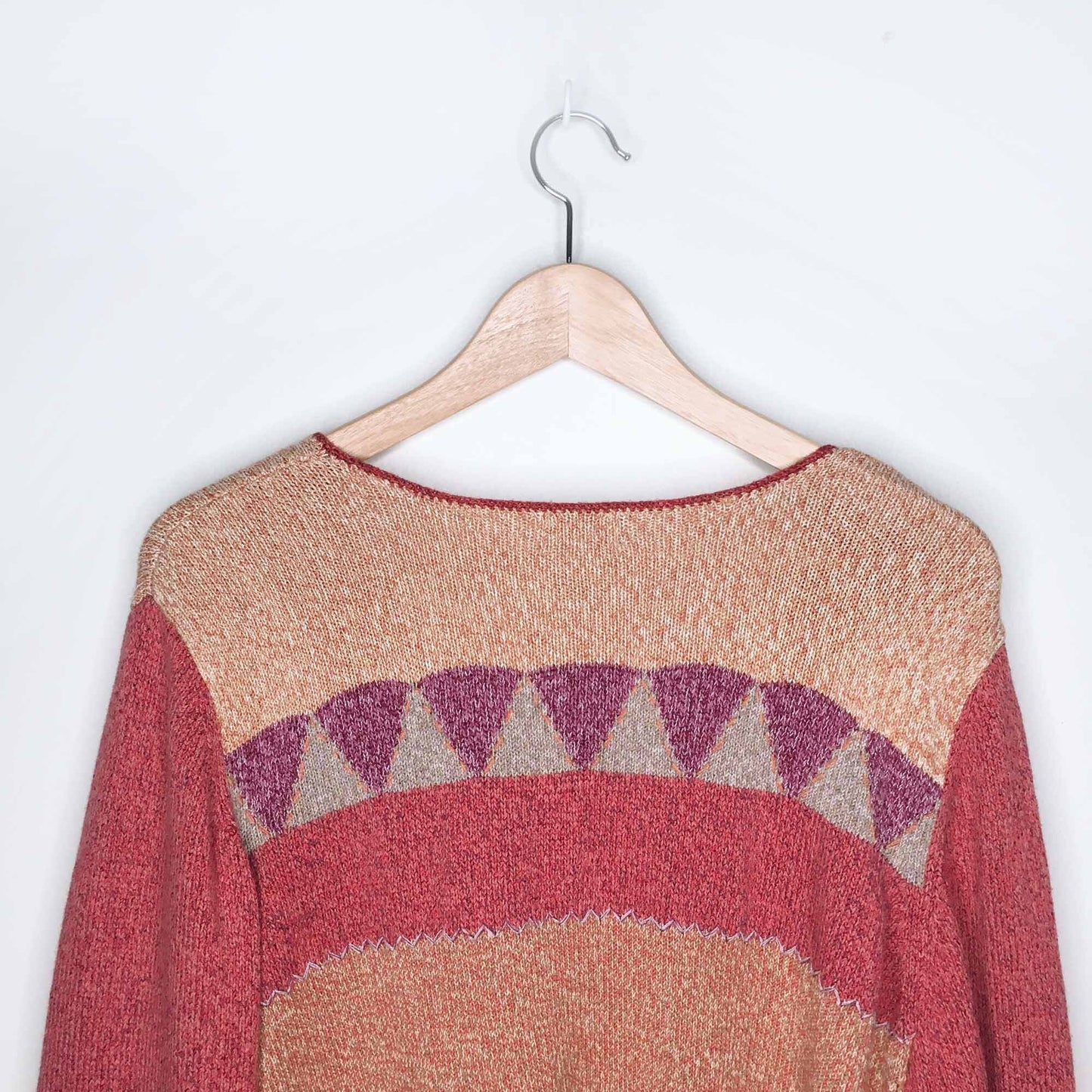 Vintage Sigrid Olsen Sport multi patchwork cardigan - size XL